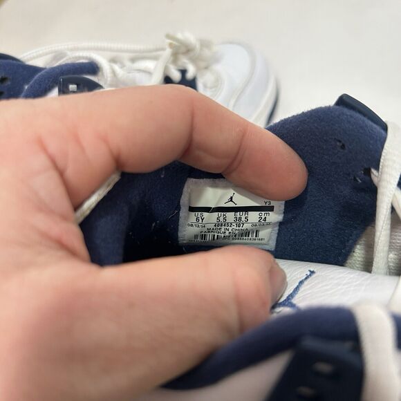 Nike Shoes Air Jordan 4 Retro BG “Columbia/Legend Blue” 2024 - Picture 9 of 9